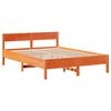 vidaXL Cadre de lit sans matelas cire marron 120x200cm bois pin massif