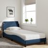 vidaXL Lit avec matelas Dover bleu 80x200 cm tissu
