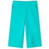Pantalon &agrave; jambes larges pour enfants menthe 92