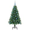 vidaXL Sapin de No&euml;l artificiel Vert 150 cm PVC, Acier et Plastique
