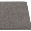 vidaXL T&ecirc;te de lit murale 12 pcs Gris clair 90 x 15 cm tissu