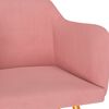 vidaXL Chaises &agrave; manger lot de 6 rose velours