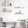 vidaXL &Eacute;tag&egrave;re Murale 4 pcs Beige 80 x 9 x 3 cm Bois d'ing&eacute;nierie