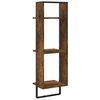 vidaXL Étagère murale 3 niveaux chêne fumé 30x25x100cm bois ingénierie