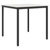 vidaXL Table de salle &agrave; manger / Table de repas Blanc 80 x 80 x 75 cm
