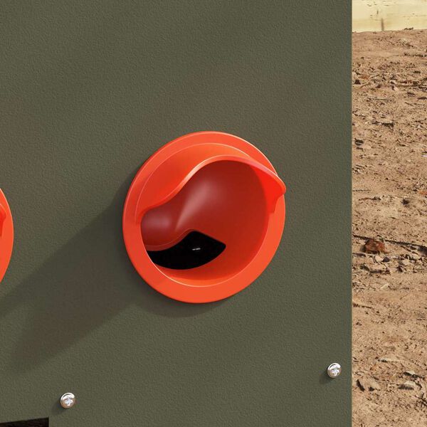 vidaXL Mangeoire pour poules Vert olive 60,5 x 29 x 51 cm