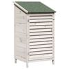 vidaXL Abri de jardin Blanc 59,5 x 56 x 113,5 cm Bois de Sapin Massif