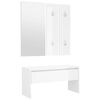 vidaXL Ensemble de meubles de couloir Blanc brillant Bois d'ing&eacute;nierie