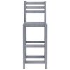 vidaXL Ensemble de bar d'ext&eacute;rieur 5 pcs Gris Bois d'acacia massif
