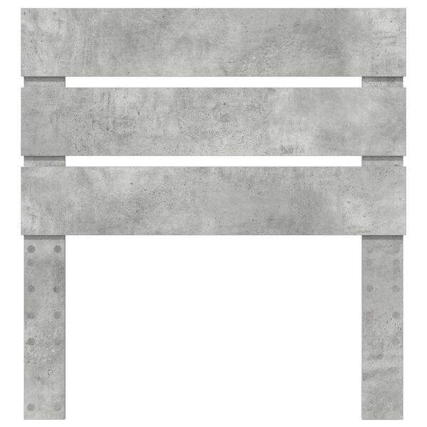 vidaXL T&ecirc;te de lit Gris b&eacute;ton 90 cm Bois d'ing&eacute;nierie