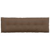 vidaXL Coussin de Dos Marron 160 x 19 x 50 cm tissu