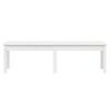 vidaXL Banc de jardin &agrave; 2 places blanc 159,5x44x45 cm bois massif pin