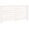vidaXL Cache-radiateur Blanc 153x19x84 cm Bois massif de pin