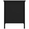 vidaXL Meuble TV avec portes noir 60x35x45 cm bois d'ing&eacute;nierie