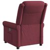 vidaXL Fauteuil de massage inclinable &eacute;lectrique Rouge bordeaux Tissu
