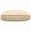 vidaXL Coussin Beige 120 x 80 x 12 cm Tissu Oxford