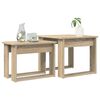 vidaXL Ensemble de tables basses 2 pcs Ch&ecirc;ne Sonoma Bois d'ing&eacute;nierie