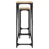vidaXL Tables console gigognes 2 pcs chêne sonoma bois d'ingénierie