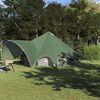 vidaXL Tente tipi avec toit avec &eacute;vent Vert et gris 600 x 600 x 347 cm
