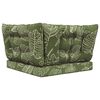 vidaXL Coussin de canap&eacute; d'ext&eacute;rieur 3 pcs Mod&egrave;le feuille Polyester