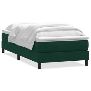vidaXL Sommier &agrave; lattes de lit sans matelas vert fonc&eacute; 200x220 cm