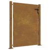 vidaXL Portail de jardin 100x125 cm en acier Corten
