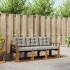 vidaXL Ensemble de canap&eacute;s d'ext&eacute;rieur 3 pcs Gris Naturel et Clair