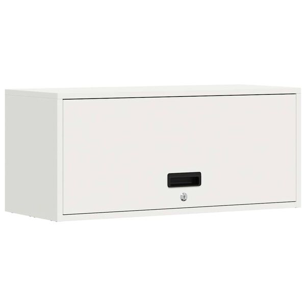 vidaXL Armoire murale pour garage Blanc 80 x 33 x 35 cm