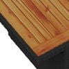 vidaXL Ensemble de canap&eacute; de jardin 8 pcs Noir polyrotin