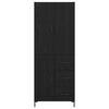 vidaXL Haut Armoire Ch&ecirc;ne noir 69,5 x 34 x 180 cm Bois d'ing&eacute;nierie
