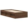 vidaXL Cadre de lit sans matelas ch&ecirc;ne marron 90x190 cm
