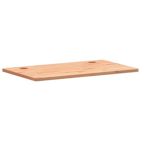 vidaXL Dessus de bureau 110x60x2,5 cm bois massif de h&ecirc;tre