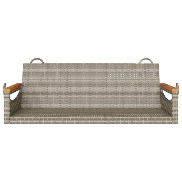 vidaXL Balancelle gris 109x62x40 cm résine tressée