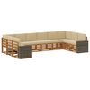 vidaXL Ensemble de canap&eacute;s d'ext&eacute;rieur 10 pc Naturel et Beige