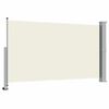vidaXL Auvent lat&eacute;ral r&eacute;tractable de patio 140 x 300 cm Blanc cass&eacute;