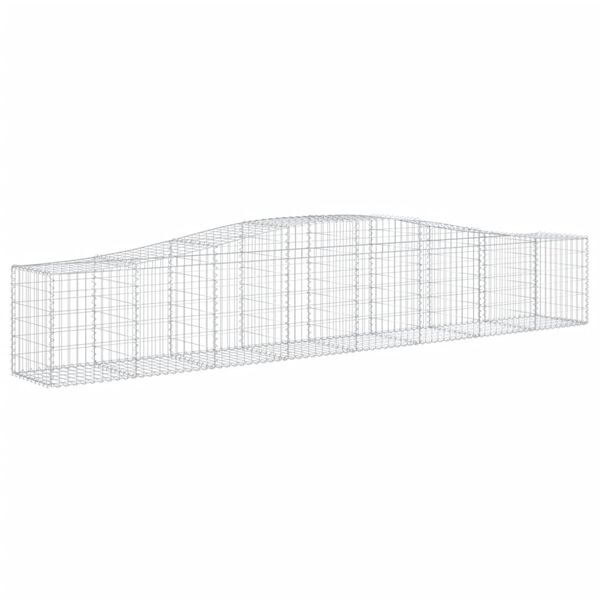 vidaXL Paniers &agrave; gabions arqu&eacute;s 6 pcs 400x50x60/80 cm Fer galvanis&eacute;