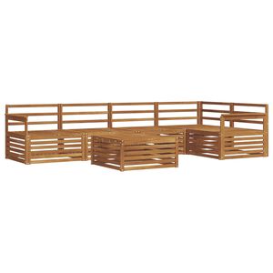 vidaXL Ensemble de canap&eacute;s d'ext&eacute;rieur 6 pcs Naturel