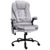 vidaXL Chaise de bureau de massage Gris clair Velours