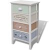 vidaXL Armoire de rangement en style fran&ccedil;ais 4 tiroirs Bois