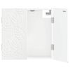 vidaXL Cabinet pour cible DELFT Blanc brillant 52,5 x 10,5 x 53,5 cm