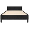 vidaXL Cadre de lit sans matelas noir 80x200 cm velours