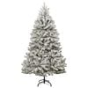 vidaXL Sapin de No&euml;l artificiel Vert et blanc 300 cm PVC et m&eacute;tal