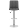 vidaXL Tabourets de bar lot de 2 gris foncé tissu