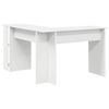 vidaXL Bureau d'angle avec rangement Blanc 140 x 113.5 x 75 cm