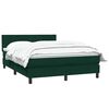 vidaXL Sommier &agrave; lattes de lit et matelas vert fonc&eacute; 160x210cm velours