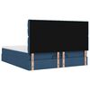 VidaXL Cadre de lit ottoman avec matelas bleu 160x200 cm tissu