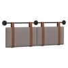 vidaXL T&ecirc;te de lit suspendue Taupe PU antique