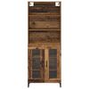 vidaXL Haut Armoire Bois Ancien 69,5 x 34 x 180 cm Bois d'ing&eacute;nierie