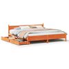 vidaXL Cadre de lit sans matelas cire marron 180x200cm bois pin massif