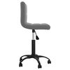 vidaXL Chaise pivotante de bureau Gris foncé Velours